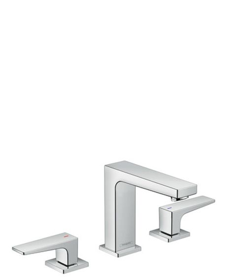 Hansgrohe-HG-3-Loch-Waschtischarmatur-110-Metropol-mit-Push-Open-Ablaufgarnitur-chrom-32514000 gallery number 1